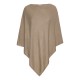 Mocca poncho in silk/cashmere mix