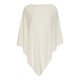 Sand coloured poncho in silk/cashmere mix