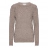 Cashmere sweater beige marled