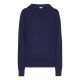 Cashmere hoodie navy marled