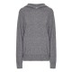 Cashmere hoodie grey marled