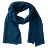 Small ocean blue cashmere scarf