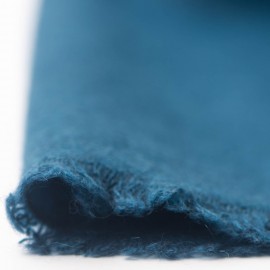 Small ocean blue cashmere scarf