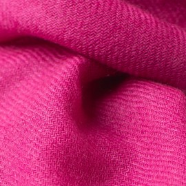 Small fuchsia colored cashmere scarf
