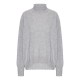 Oversize cashmere sweater in beige