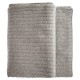 Off-white cashmere cable knit blanket