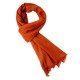 Ocean blue cashmere scarf in twill weave