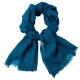 Ocean green pashmina scarf in diamond weave