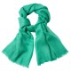 Ocean green pashmina scarf in diamond weave