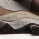 Ikat woven cashmere scarf in grey and brown
