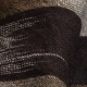 Ikat woven cashmere scarf in grey and brown
