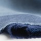 Checkered cashmere scarf in blue