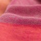 Checkered cashmere scarf in red, orange and fuchsia