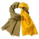 Shaded pashmina shawl in navy and golden