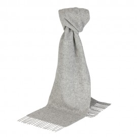 Light grey lambswool scarf