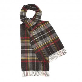 Dark grey tartan scarf