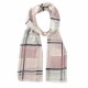 Checkered scarf in red