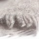 Cashmere scarf in natural grey and black