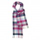 Dark blue tartan scarf