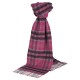 Violet tartan scarf