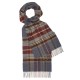 Gråblåt tartan scarf