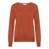Orange blouse in silk and cashmere
