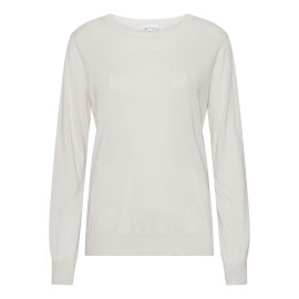 Off white blouse in silk and cashmere