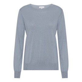 Light blue blouse in silk and cashmere