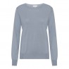 Light blue blouse in silk and cashmere