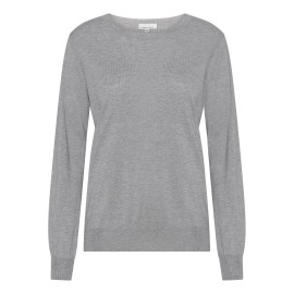 Light grey blouse in silk and cashmere
