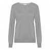Light grey blouse in silk and cashmere