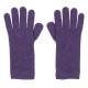 Violet strikkede cashmere handsker
