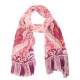 Pink and violet model/cashmere stole
