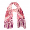 Pink and violet model/cashmere stole
