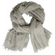 Knitted cashmere scarf in beige