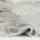 Knitted cashmere scarf in light grey