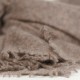 Knitted cashmere scarf in taupe