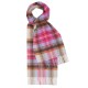 pink tartan scarf