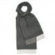 Grey herringbone scarf