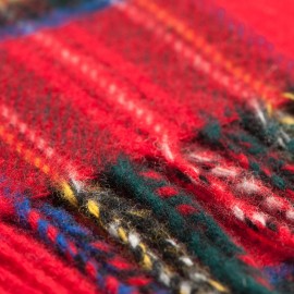 Red tartan scarf