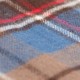 light blue tartan scarf