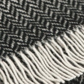 Grey herringbone scarf