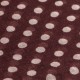 Burgundy scarf with beige dots