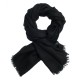 Black pashmina stole in 2 ply twill weave