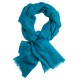 Petrol green jacquard pashmina stole