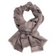 Light grey jacquard pashmina shawl