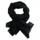 Black pashmina stole in diamond weave