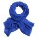 Royal blue pashmina stole in diamond weave