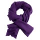 Dark purple pashmina scarf in twill weave