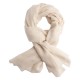 Off white pashmina scarf in twill weave